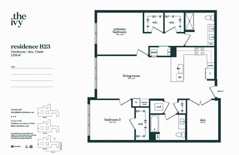 B23-AP-B37 Floor Plan at The Ivy, Chatham